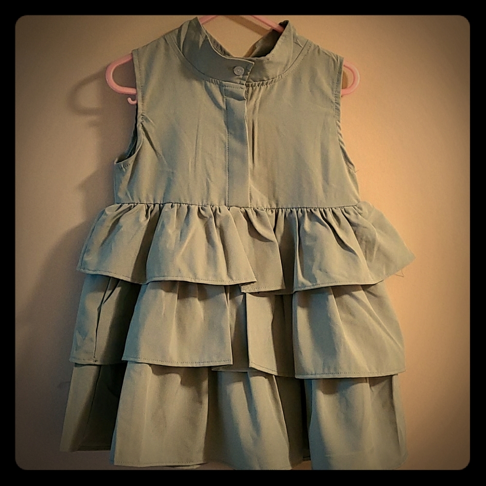 Ruffled Sleeveless Dress